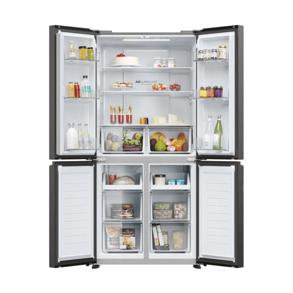 Haier 468L Four Door Fridge Silver HRF 525SS, Inverter/No Frost - Image 4