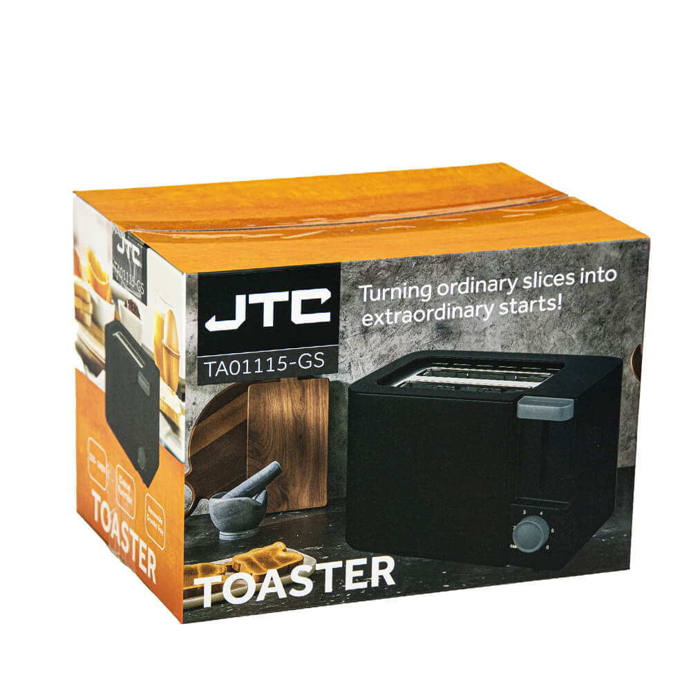 JTC TA01115-GS 2-Slice Toaster - 650W Compact Toaster with Browning Control - Image 5