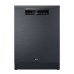 Haier freestanding dishwasher HDWE16-46BK6IQ with digital display in black finish