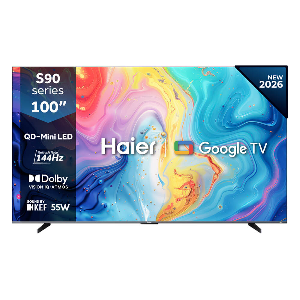 Haier 100" QD-Mini LED 4K Google TV || Frameless TV - H100S90FUX || Haier Kenya