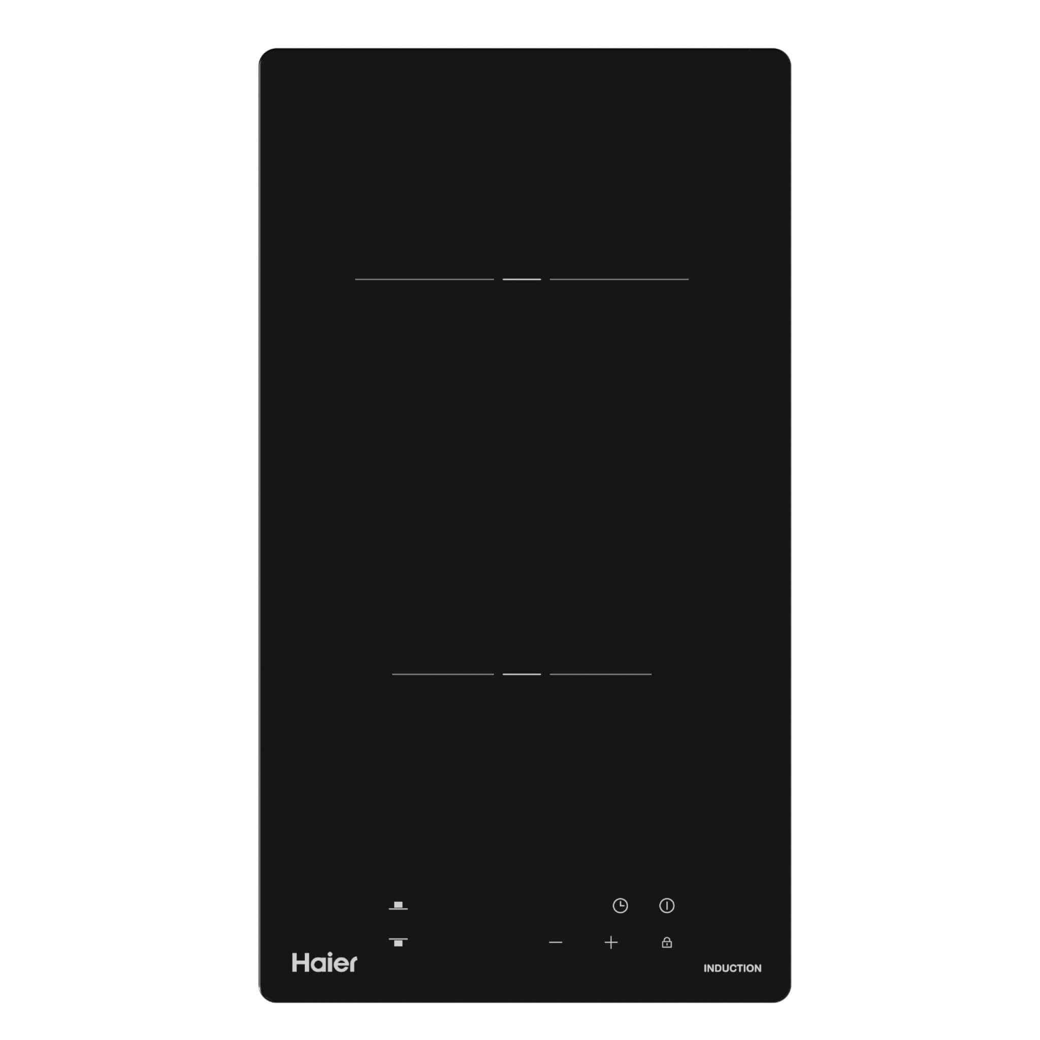 Haier HOB-Y32Z 2-zone built-in induction hob with touch slide controls in black