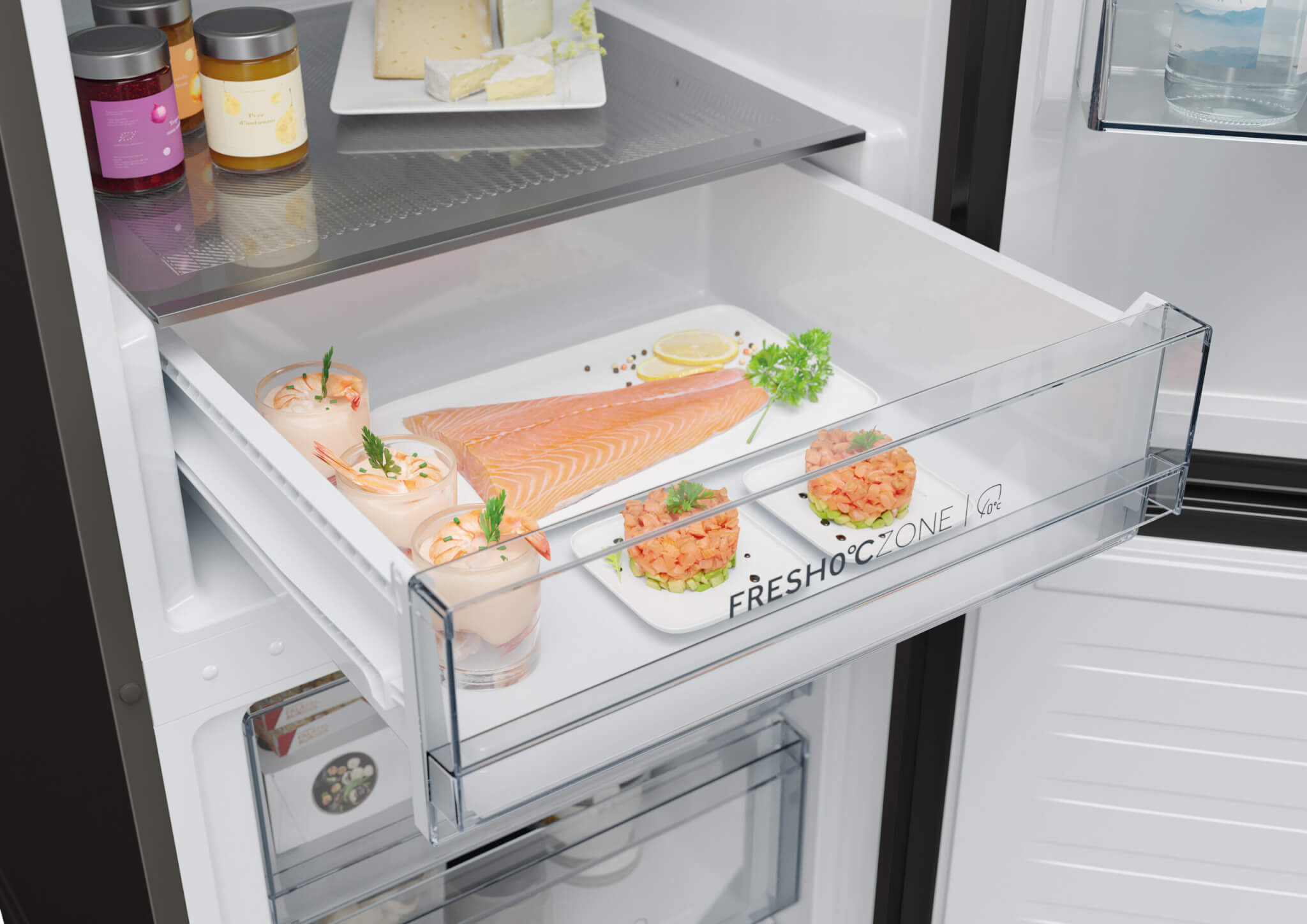 Haier 355L No Frost Bottom Mount Refrigerator HRF-425VCFRMBLUK3 (Black) - Image 11