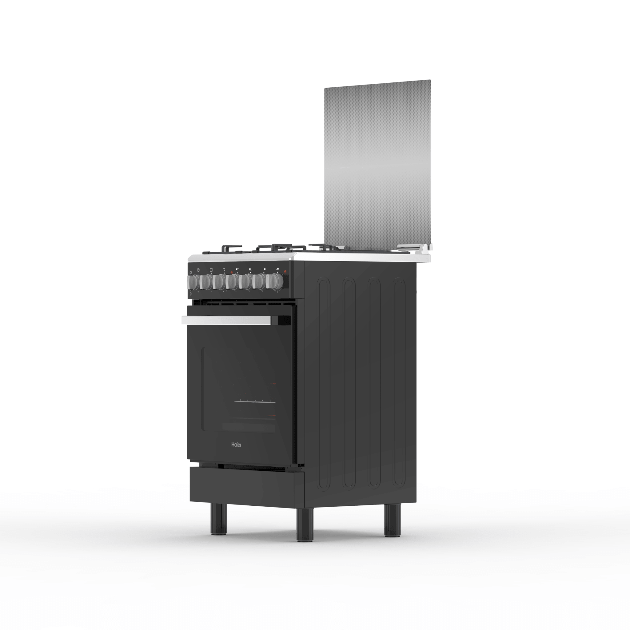 Haier HRE6313CDRSS 60x60 Gas Cooker with Electric Oven, Silver - Image 5
