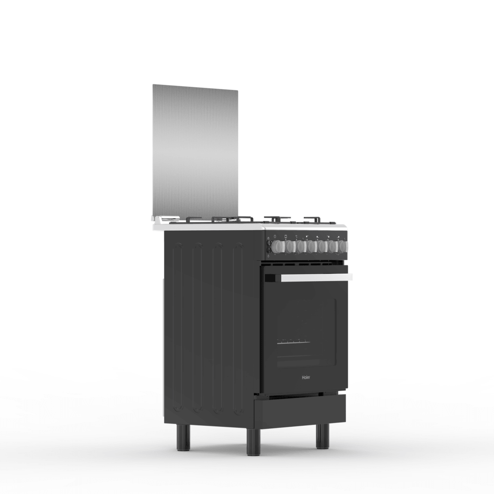 Haier HRE6313CDRSS 60x60cm gas cooker with electric oven, si