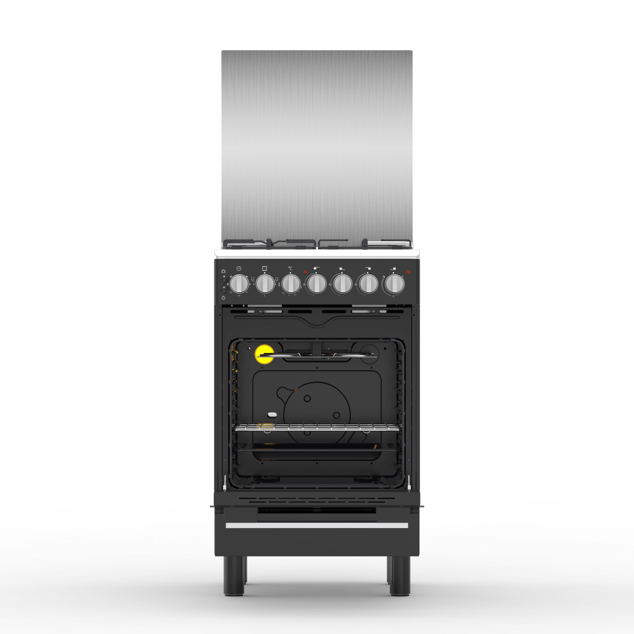 Haier HRE6313CDRMB 60x60 Gas Cooker with Electric Oven, Black - Image 7