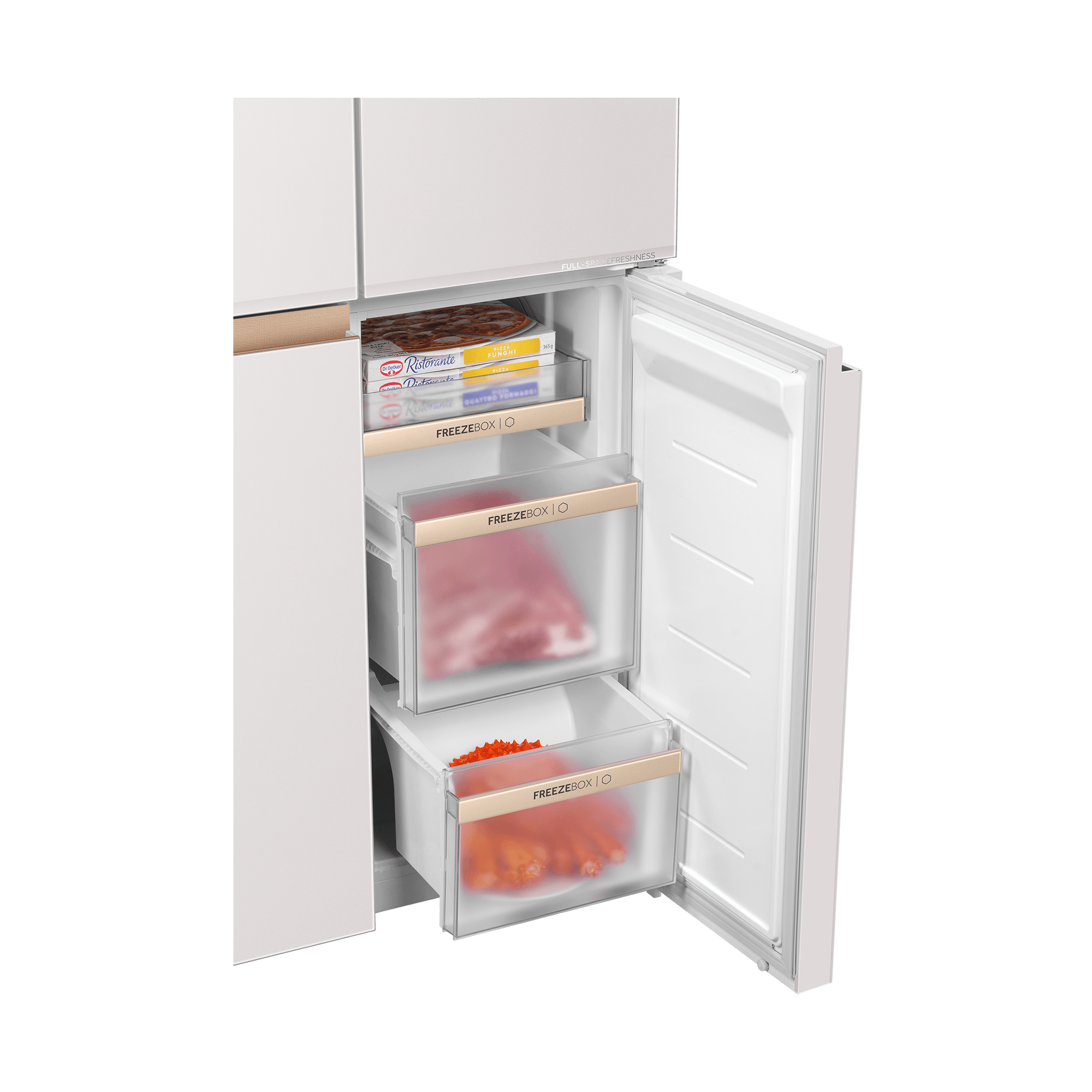 Haier Space Fit 508L Fridge Freezer, Cream White - HRF-606 VNFGY6(UK3) - Image 7