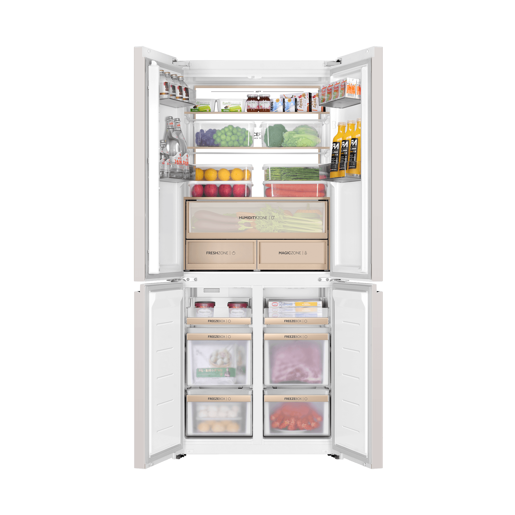 Haier Space Fit 508L Fridge Freezer, Cream White - HRF-606 VNFGY6(UK3) - Image 9