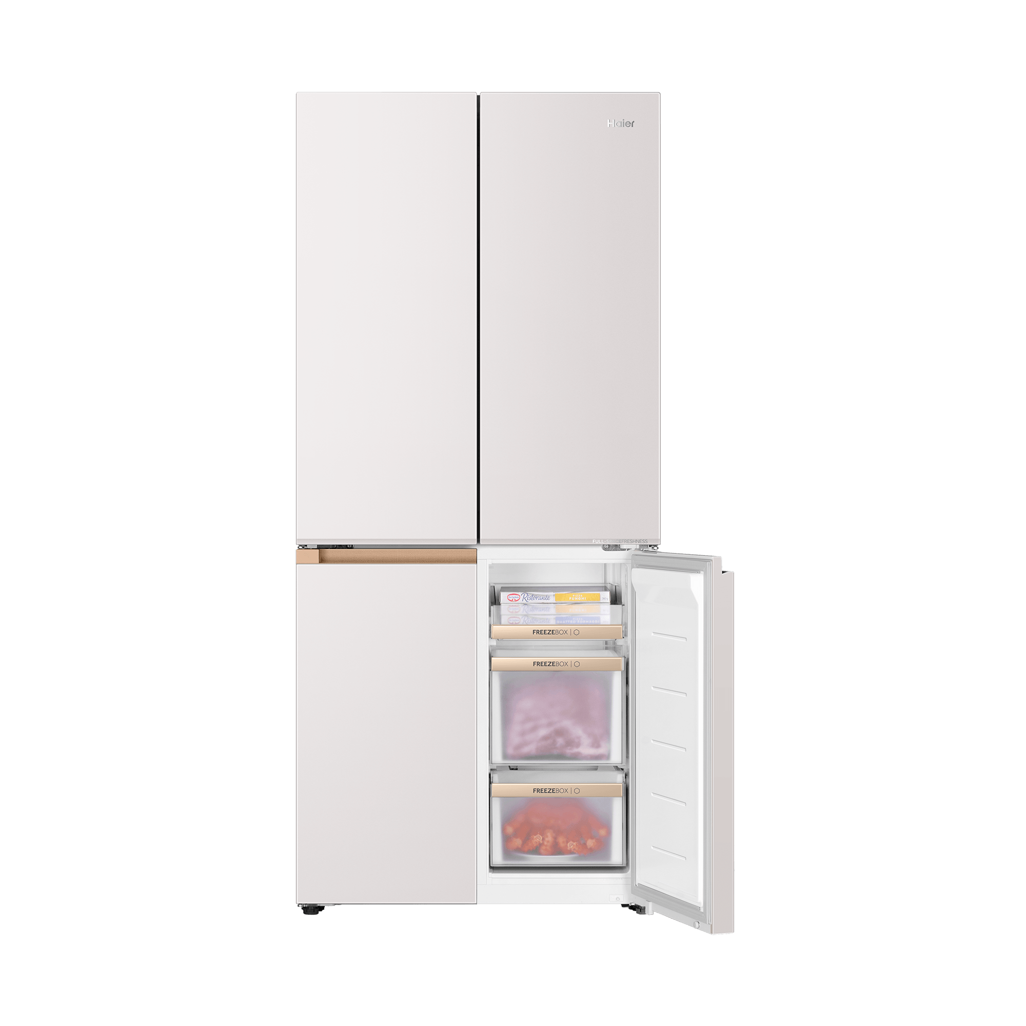 Haier Space Fit 508L Fridge Freezer, Cream White - HRF-606 VNFGY6(UK3) - Image 4