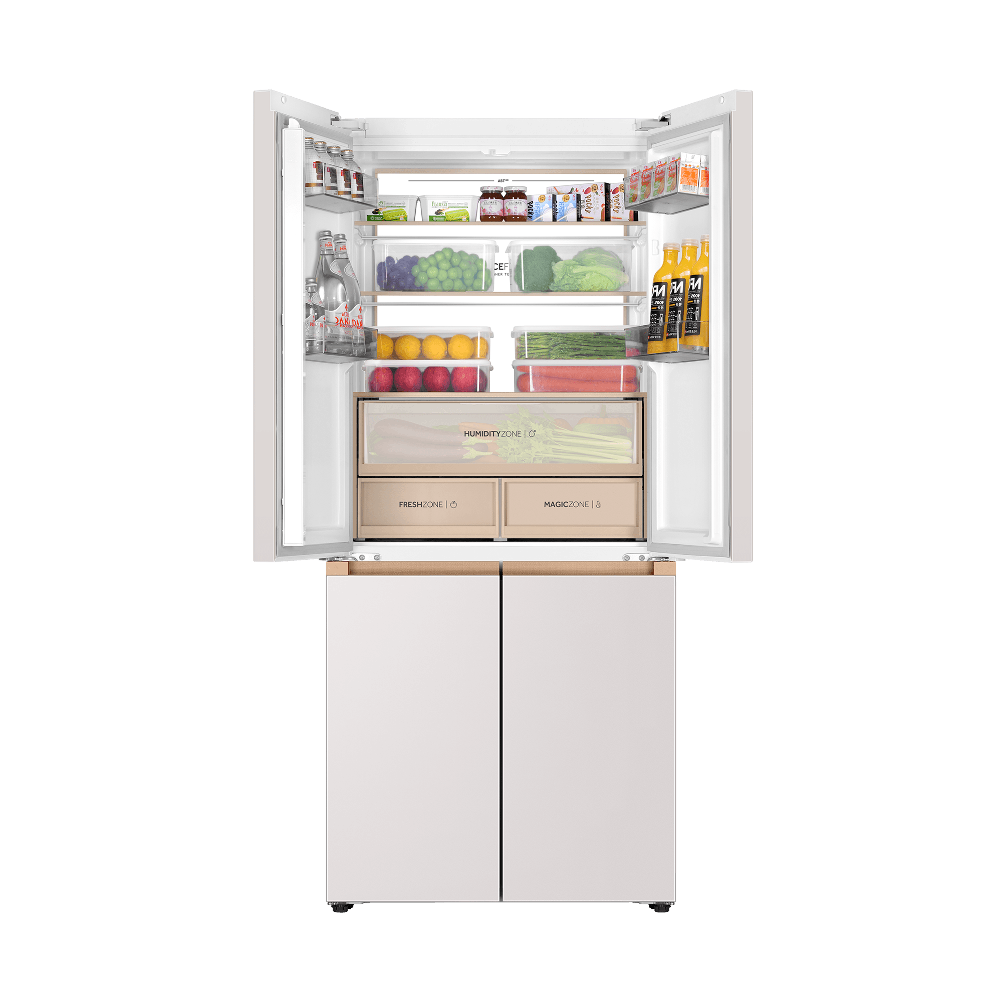 Haier Space Fit 508L Fridge Freezer, Cream White - HRF-606 VNFGY6(UK3) - Image 5