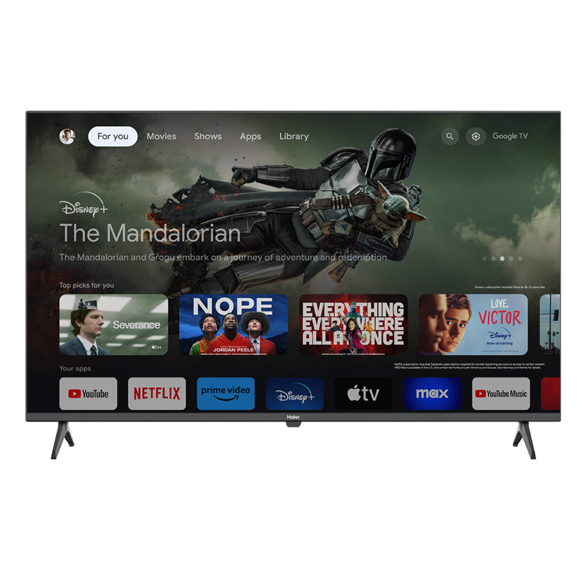 Haier 43 inch QLED Google TV H43S80GFX
